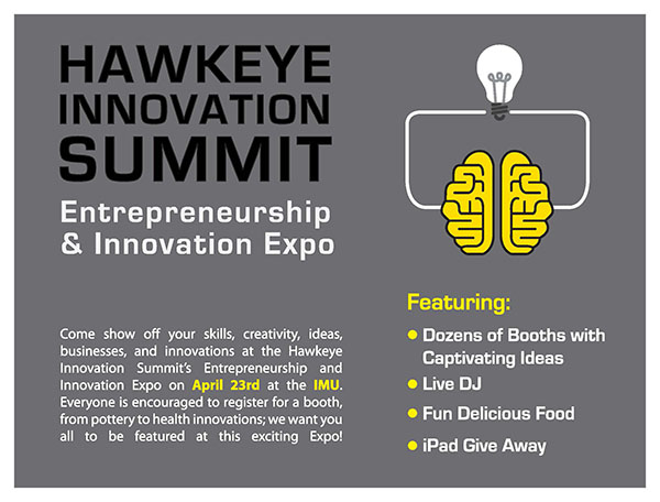 Flyer for Hawkeye Innovation Summit